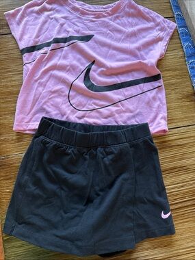 Nike Black Skort with Pink Swoosh